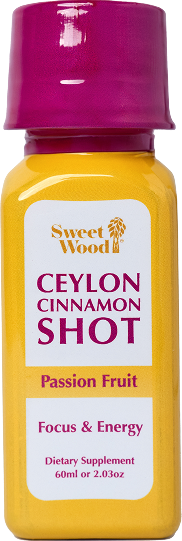 Sweet Wood Ceylon Cinnamon and Passion Fruit shot